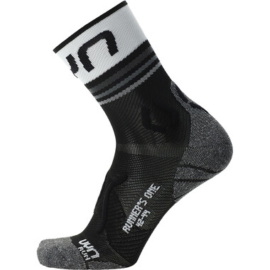 UYN RUNNER'S ONE SHORT Socks Black/Grey 2023 0